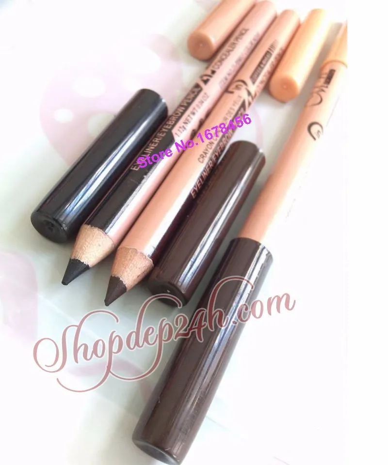 Hurtownie-48 sztuk / partia Maquiagem Eye Brow Brow Menow Makeup Podwójne funkcje Kreczki do brwi Kealer Ołówki Maquillaje