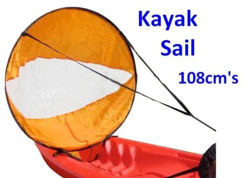 Kayak Sail Instant Wind Sails Kit - Easy Canoe Sailing 108cm's 108CM Downwind Wind Paddle Popup kayak wind sail kayak Accessories