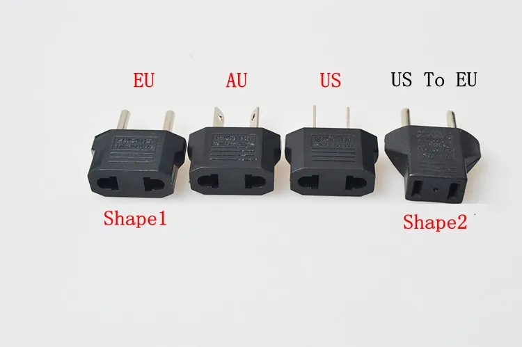 schwarz USA US Um EU Stecker Adapter Reise Ladegerät Adapter Konverter Universal AC Power Steckdose