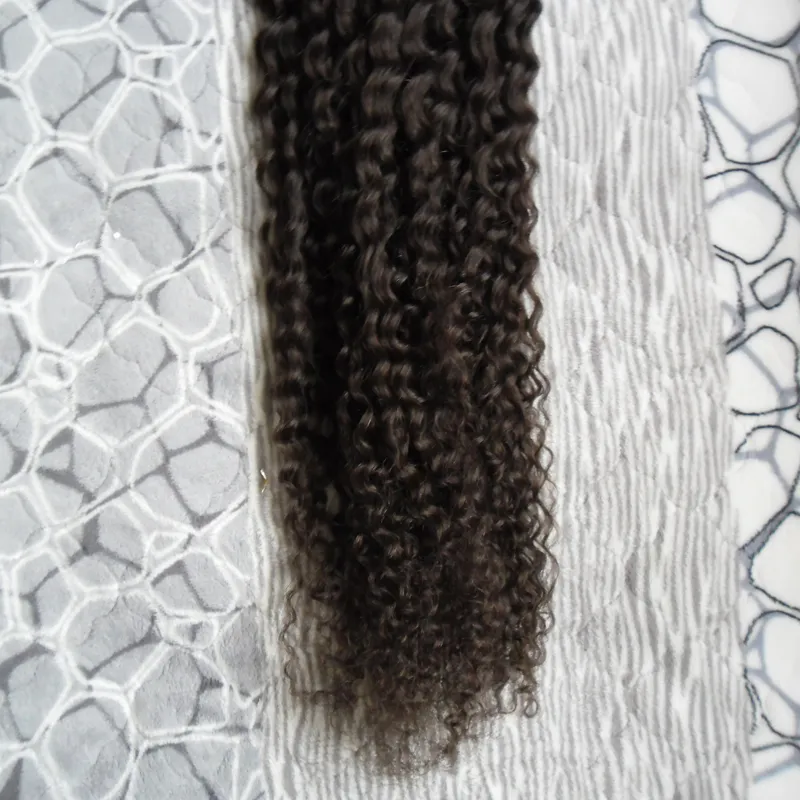 Brazilian virgin hair afro kinky curly micro loop human hair extensions Natural Color 100g kinky curly micro loop hair extensions9540657