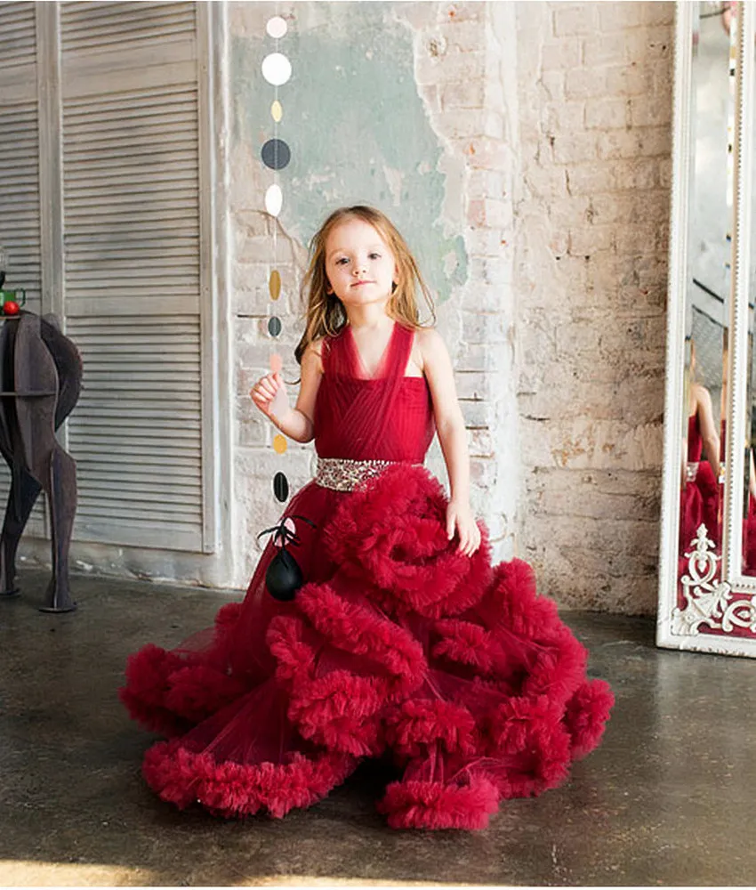 Abiti da bambina con fiore Matrimoni Abiti da festa bambini Abiti da battesimo bambini Abiti da ballo bambini Abiti da sera