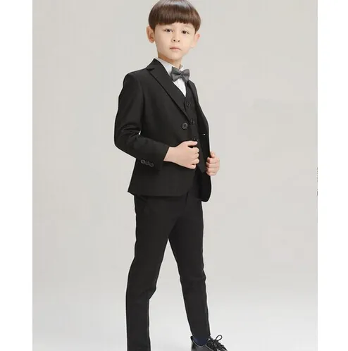 Haute Qualité Nouvelle Arrivée Fashion Baby Boys Blazers Blazers Blazers Costume Pour Mariages PROM Robe Formelle Robe De Mariage Boy costume 4pcs