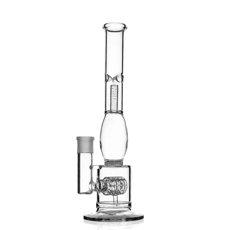 Bang en verre Matrix PercWater Pipe de 15 pouces de hauteur de qualité supérieure avec joint femelle de 18 mm et ES-GB-005 de 13 pouces de hauteur