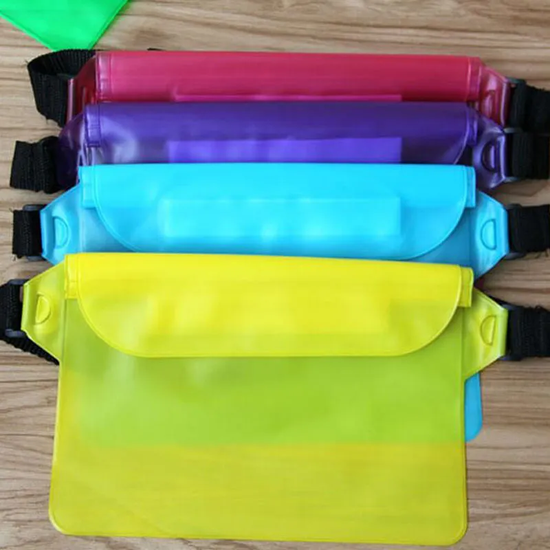 Atacado PVC natação Waterproof Bolsas Bolsa de Cintura Sacos externas Underwater seco bolso de cobertura para celulares