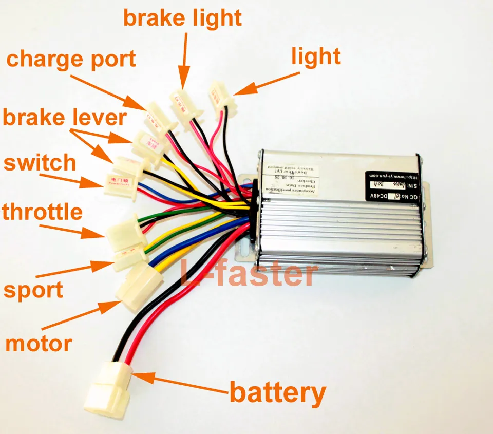 36V/48V JN 22A standard square wave DC moto controller by lithium battery for br