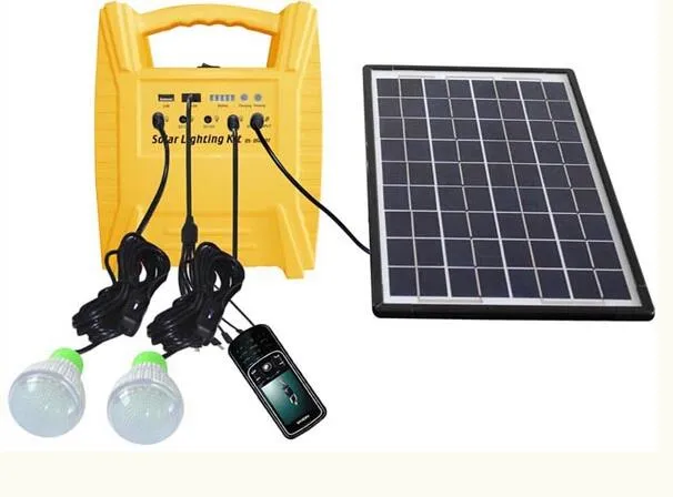 10w Piccolo Sistema Di Alimentazione Portatile Off Grid Solare Kit Di  Illuminazione A Casa Con 2 Luci LED Del Pannello Solare E Batteria  Campeggio Carica Pesca Da 115,59 €