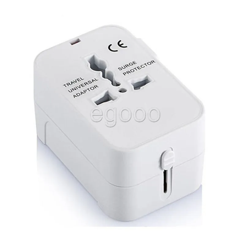 Adaptateur de prise international universel tout-en-un double Port USB adaptateur de chargeur d'alimentation secteur de voyage dans le monde avec prise de convertisseur AU US UK EU