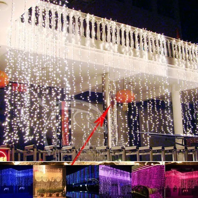 Vorhangbeleuchtung, Weihnachtsbeleuchtung, 103 m, 104 m, 105 m, LED-Funkeln, Beleuchtung, Weihnachtsschnur, Fee, Hochzeit, Vorhang, Hintergrund, Party, Weihnachten5975615