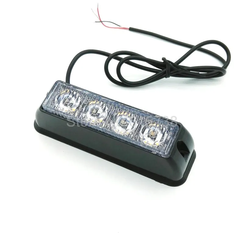 2 4 LED voiture camion balise de secours barre lumineuse LED lumière stroboscopique moto bateau plaine LED lumière stroboscopique296I