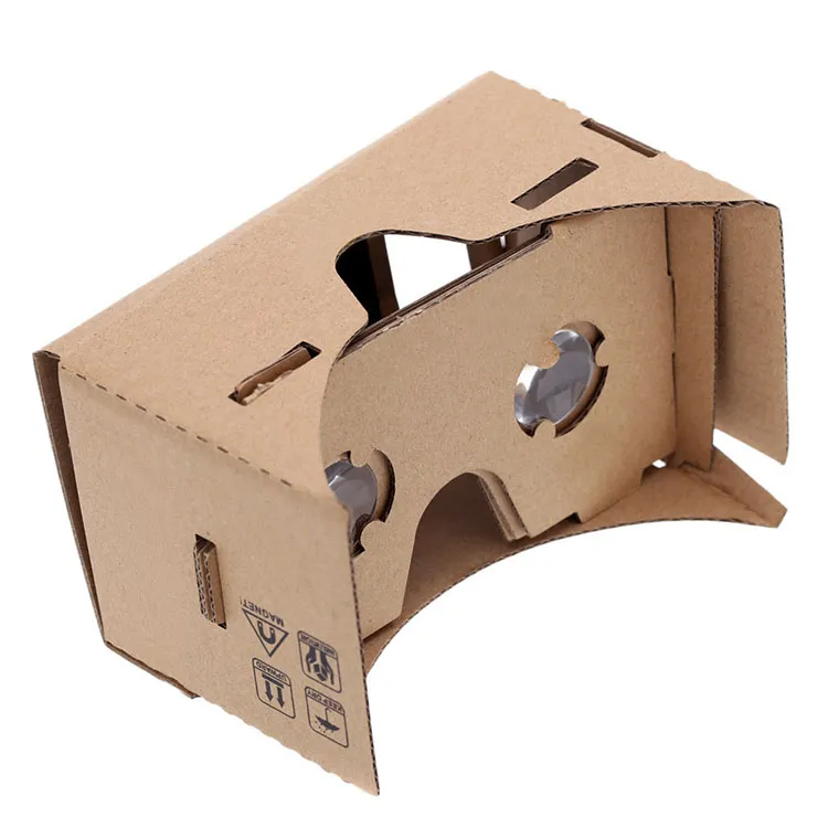 Google Cardboard 3D Glasses DIY Mobile Phone Virtual Reality 3D نظارات ثلاثية الأبعاد غير رسمية من الورق المقوى من الورق المقوى من الورق المقوى VR 3D Glasse2203567