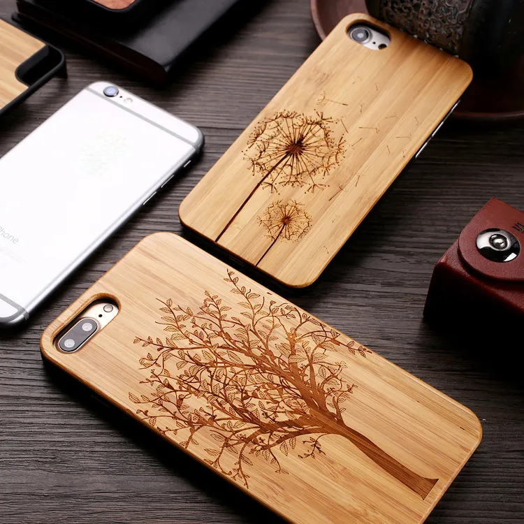 Bamboo الهاتف حالة الخشب آيفون 13 برو 12 XS ماكس xr 11 8 مخصص تصميم صدمات خشبية سامسونج غالاكسي S21 S22 الترا 5G غطاء