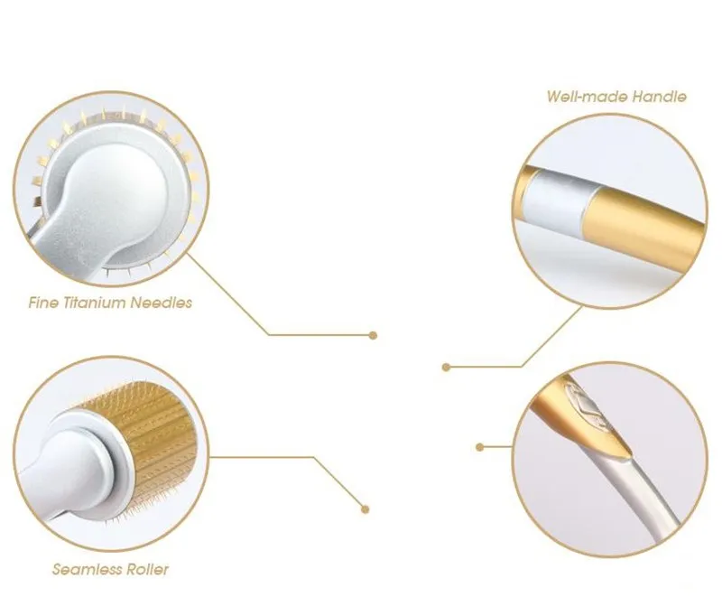 TM-ZGTS 192 MOQ 1 st Hoge kwaliteit ZGTS Titainium Aloy Micro Naald Derma Roller met 192 Naalden dermaroller