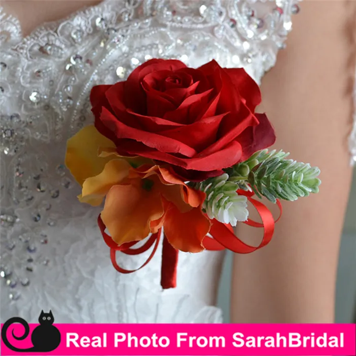 Beach Bouquets boutonniere Bridal Brides Bridesmaid Holding Flowers Orange and Red Organic marriage for Country Rustic Bohemia3016119