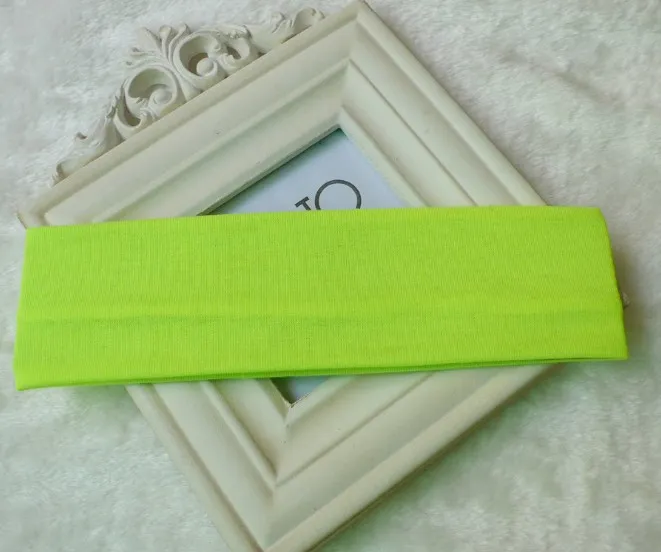 New 23 Candy colors Cotton Sports Headband Yoga Run Elastic Cotton rope Absorb sweat head band