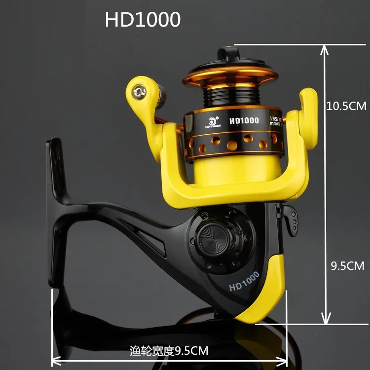 Speed Ratio 5.2:1 Metal Spinning Fishings Reel HD1000-7000 Spinning Reels Ocean Sea Boat Ice Fishing tackle Aluminum FISHING 12 axis K002