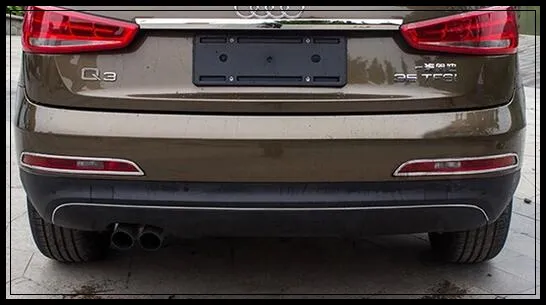 Darmowa Wysyłka! Wysokiej jakości ABS Chrome tylna pokrywa światła przeciwmgielna, wykończenia ochronne, wykończenie dekoracji dla Audi Q3 2012-2015