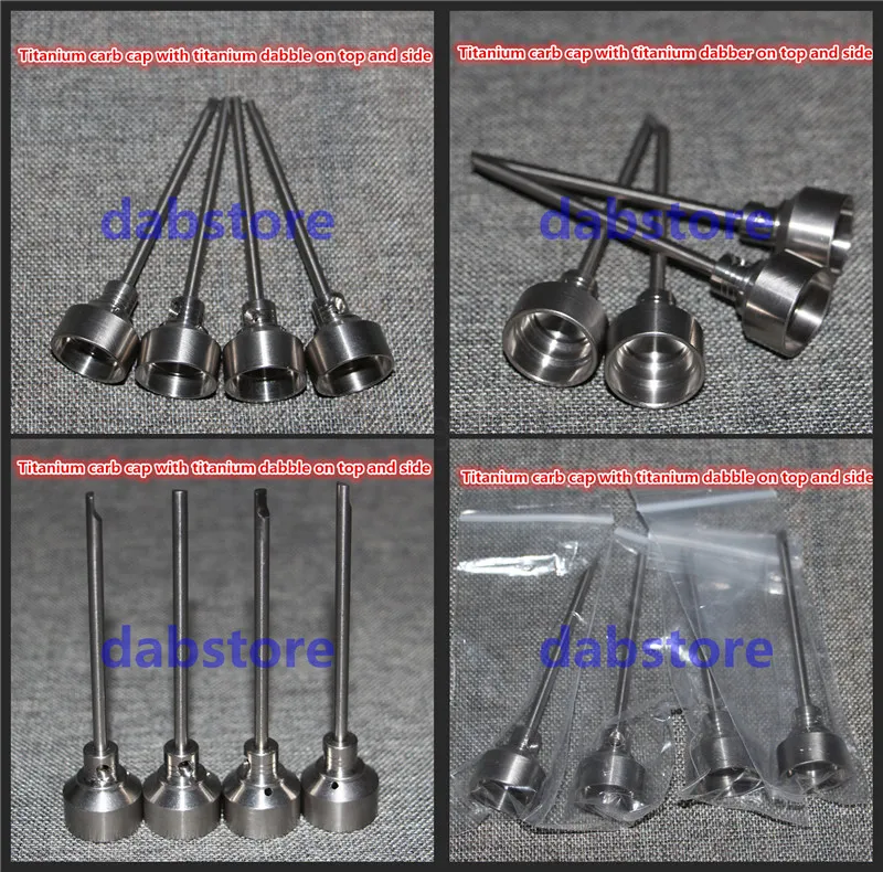 الجملة بيع شحن مجاني أطقم enail صغيرة كهربائية Domeless Gr2 التيتانيوم مسمار كارب غطاء زجاجي bonger dabber أداة حاوية سيليكون