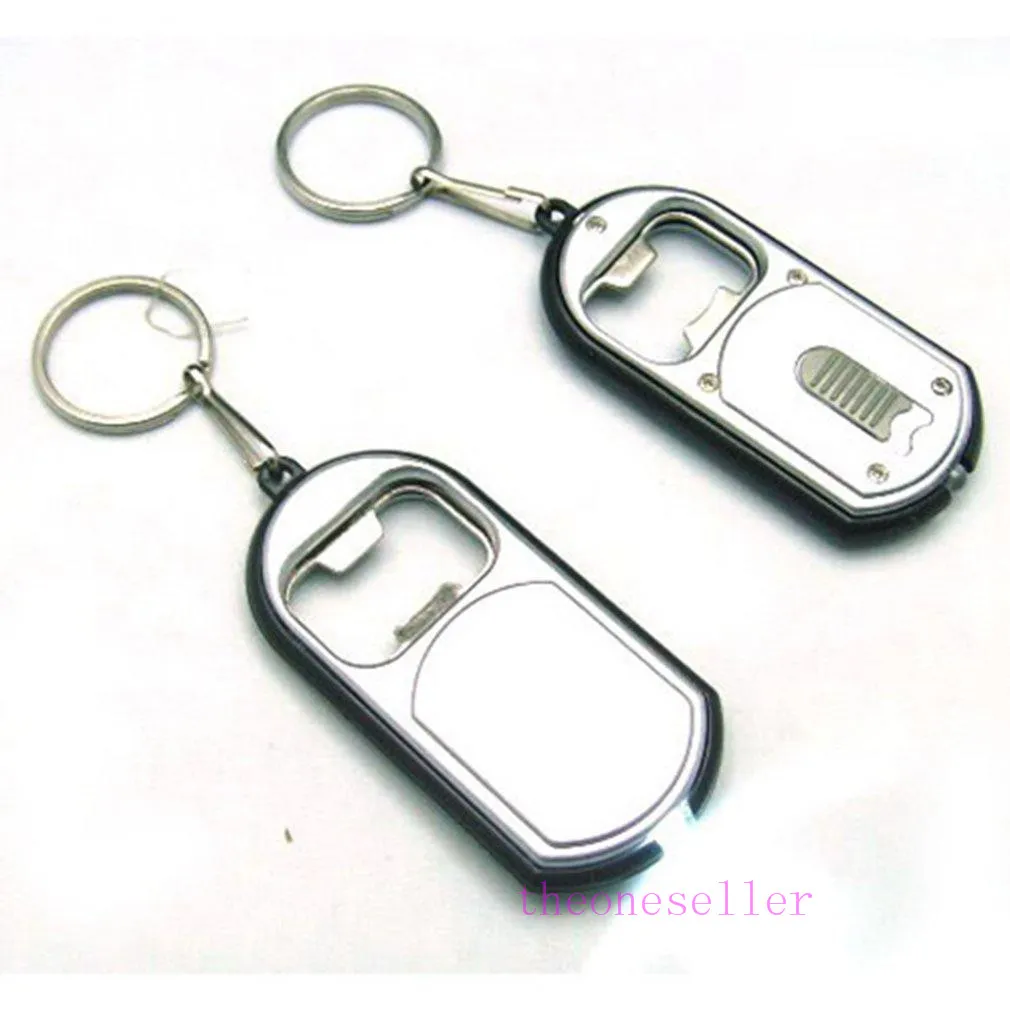  3 in 1 LED Flashlight Torch Keychain With Beer Bottle Opener Key Ring Chain Keyring 