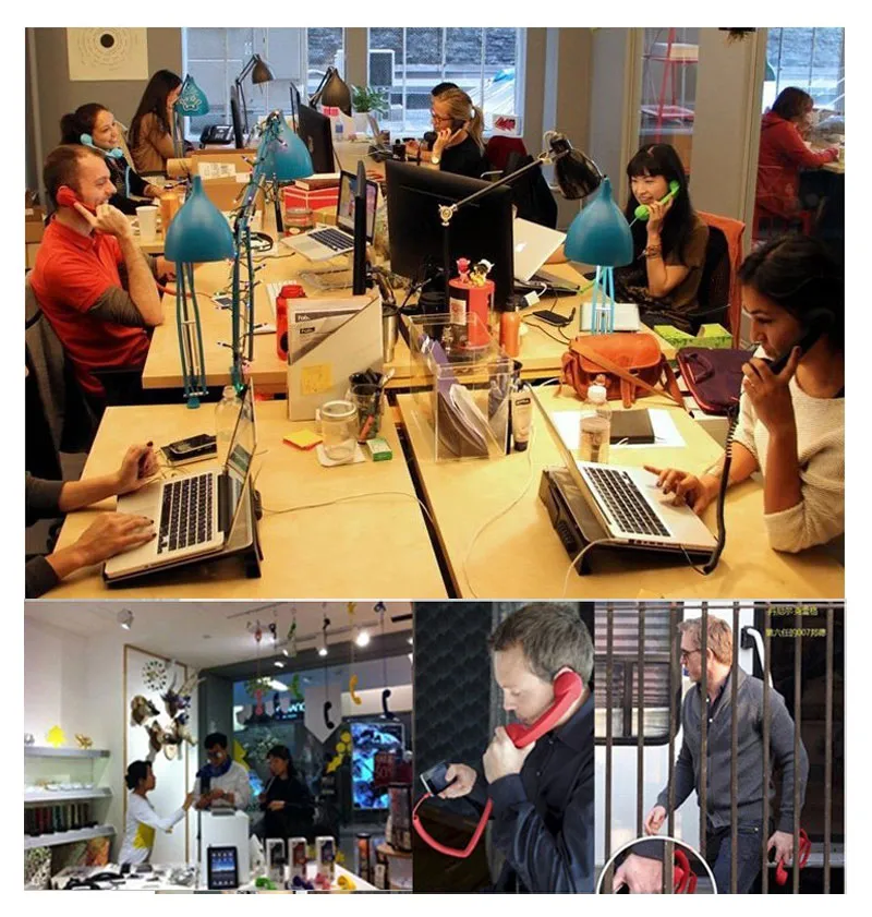 Large Size 3.5 Retro Phone Headset Retro Telephone Receiver Anti