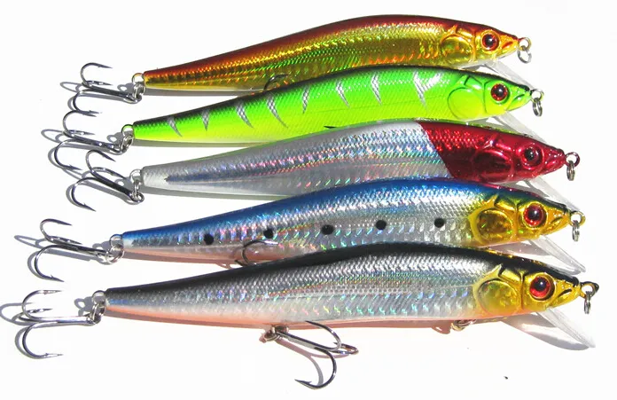14 cm 23.7 g Fishing Lure Minnow Hard Bait with 3 Fishing Hooks Fishing Tackle Lure 3D Eyes HJIA271