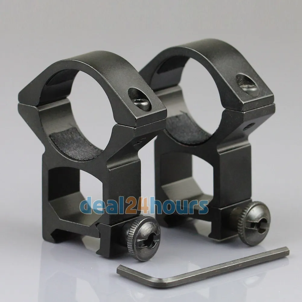 30mm High Profile See Through Scope Rings 21mm Picatinny Weaver Rail