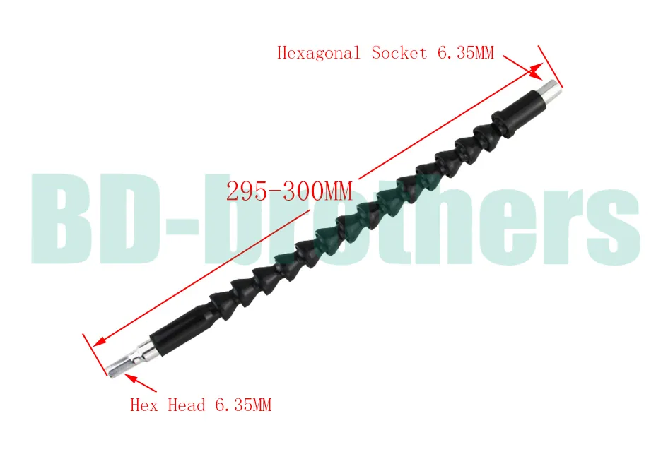 High-precision Drive Flexible Socket Extension Flexible Shaft Connecting Link For Electronic Drill Screwdriver Connect Rod 300pcs/lot