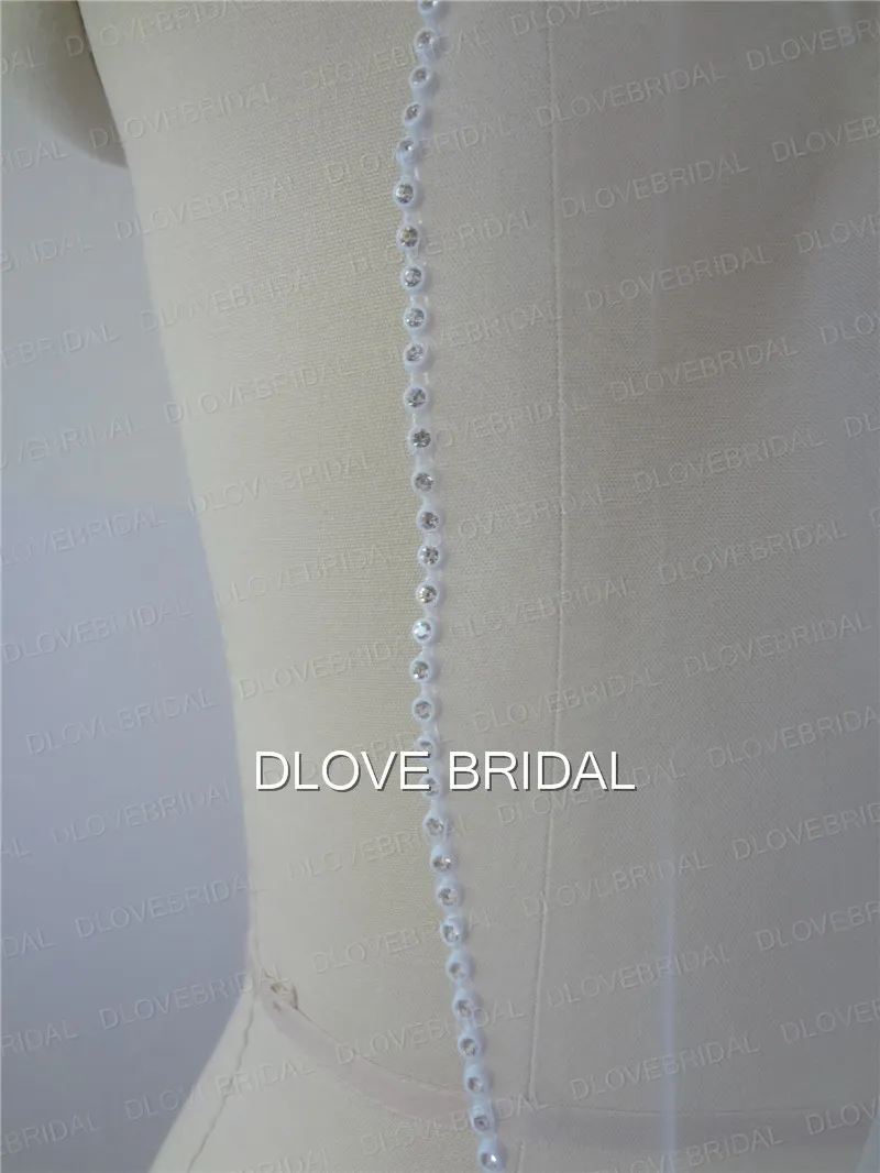 Один слой свадьба свадебной завесы белая конт.
