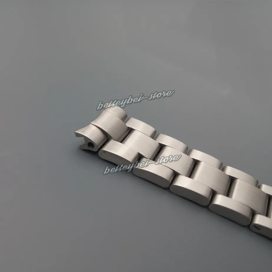 20mm nouveau bracelet de montre à extrémité incurvée en acier inoxydable brossé en argent entier pour watch251P