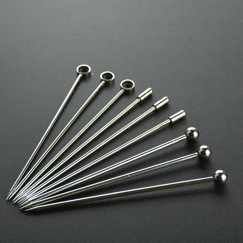 Stainless steel Martini picks skewer cocktail muddler drink stirrer fruit cake topper fork appetizer decoration party supplies bbq tools