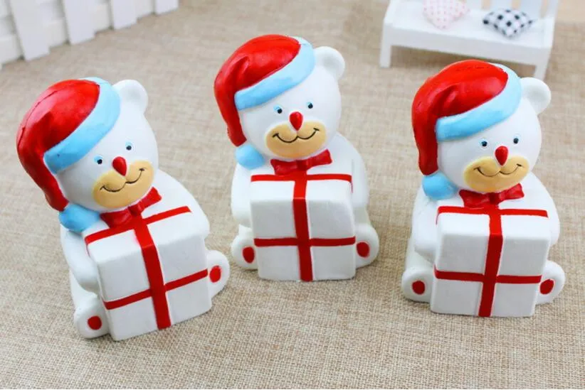 11.5cmスケシッシュクマのおもちゃの漫画のクリスマスベアゆっくりゆがんでいる子供のおもちゃの絞りかわいい柔らかい贈り物