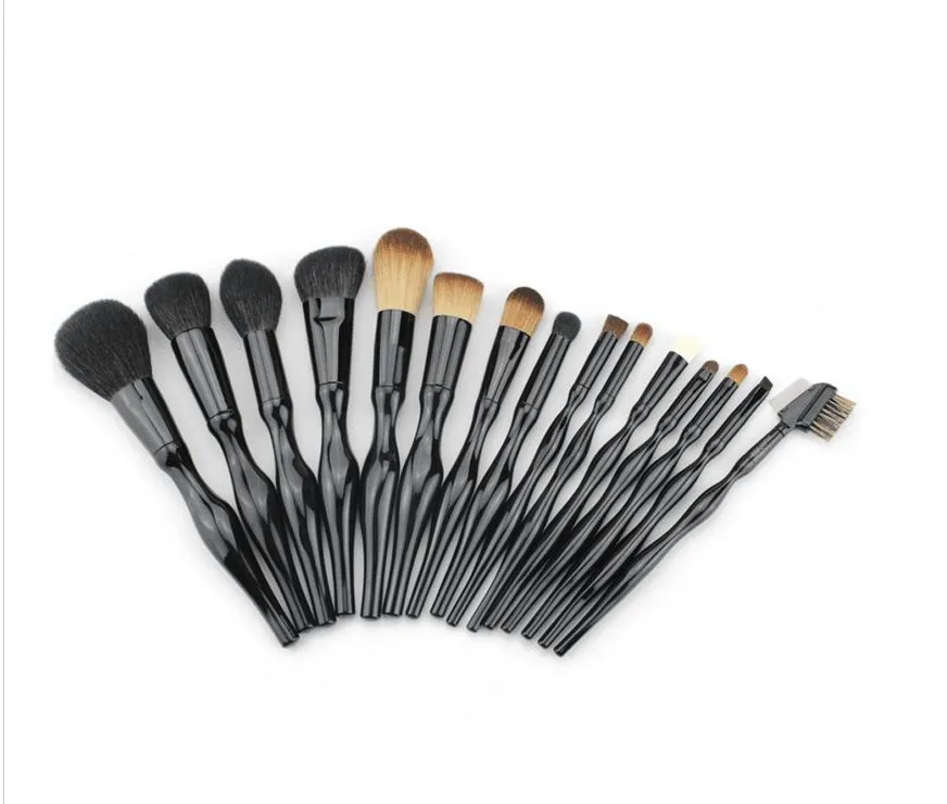 Dames 15 stks Set Professionele Schoonheid Make-up Borstel Gereedschap Kits voor Oogschaduw Palet Cosmetische Borstels Gereedschap