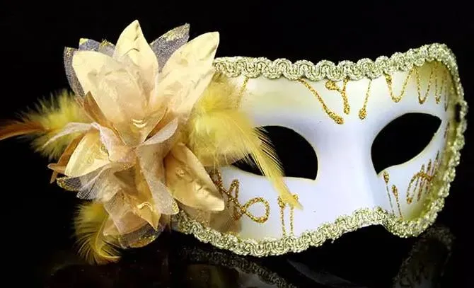 Newest Women Sexy Hallowmas Easter Venetian mask masquerade masks flower feather mask dance party holiday mask colorful drop shipping