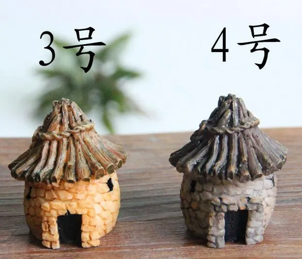 Garden Decorations 3cm cute resin crafts house fairy garden miniatures gnome Micro landscape decor bonsai for home decor