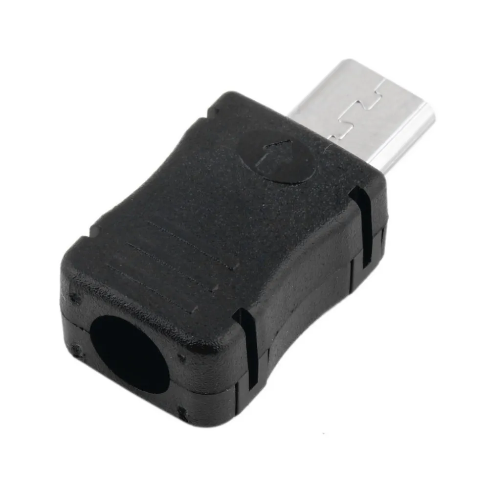 3 IN 1 MK5P Micro USB 5 Pin 5P T Port Male Plug Socket Connector&Plastic Cover Case for DIY Solder