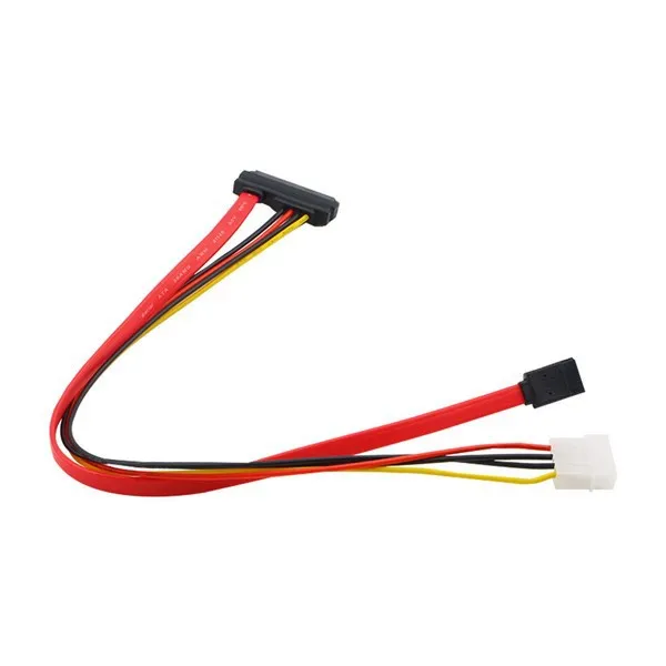Molex IDE To SATA Power Cable – 50cm (15+7 Pin ATA To 4 Pin SATA)
