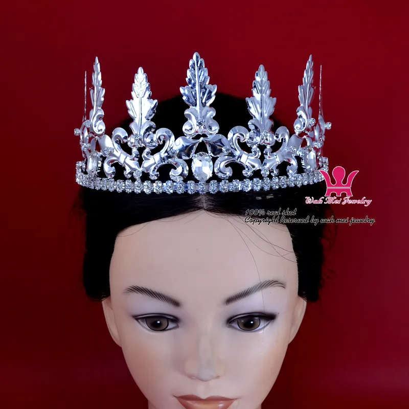 Noble rey reina corona imperial tiara tiara diadema disfraz de la fiesta del concurso para hombres o mujeres accesorios para el cabello cosplay accesorios 00044433759