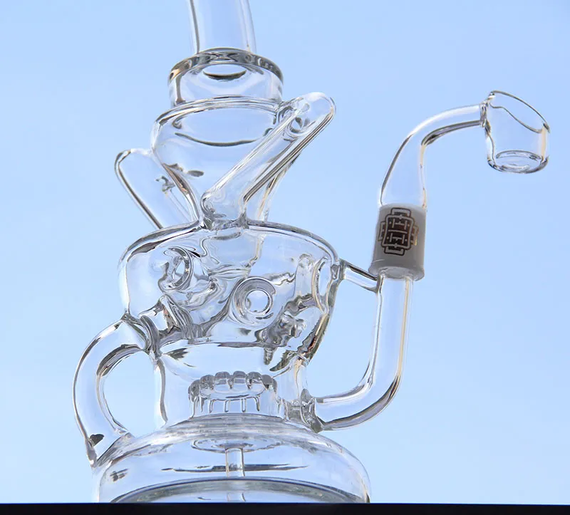 Ftk perfekt virvel fab ägg bong återvinning glas koncentrerade oljeriggar glasoljor dabbers 14mm fog