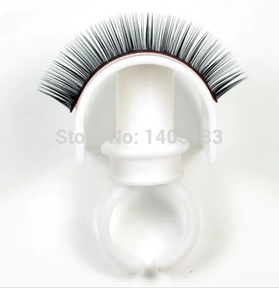 Partihandel-10 st Ny Eyelash Extension Lim Ring Klister Eyelash Pall Hållare Set Makeup Kit Tool Make Up Gratis frakt