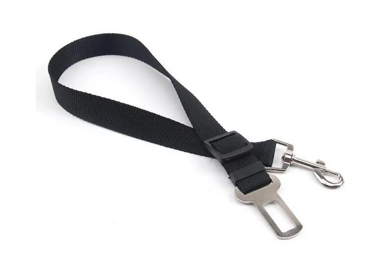 harnais de ceinture de sécurité de voiture de chat de compagnie réglable ceinture de sécurité du véhicule pour chiens clip de ceinture de sécurité largeur 2.5cm chien ceinture de sécurité de voiture chaîne de chien