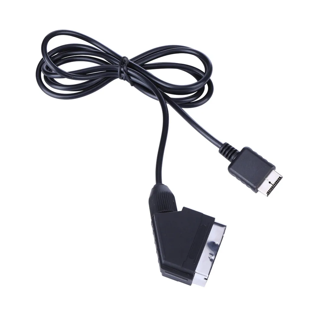 1,8 m RGB-SCART-Kabel, TV-AV-Kabel, PAL-Konsolenkabel für australische und europäische Konsolen für Playstation PS1 PS2 PS3 Slim Line