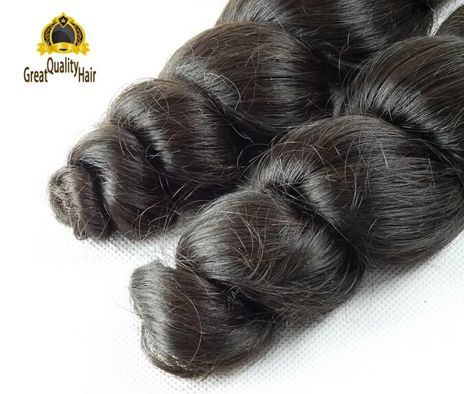 Wholesale Brazilian Loose Wave Hair Bundles Cheap 9A Peruvian Indian Malaysian Human Hair Extension Loose Wave With 4x4 Lace Closure