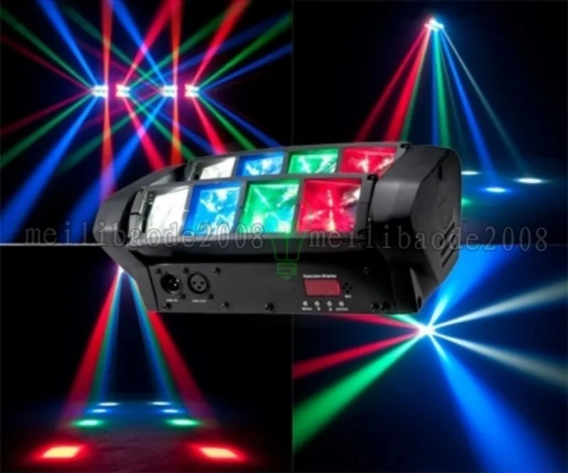 2016 Yeni Sıcak Satış 8 ADET * 3 W RGB Mini LED Örümcek Disko için Kafa Başkanı Hareketli, Dj ve Küçük kulüp Aydınlatma ÜCRETSIZ NAKLIYE MYY