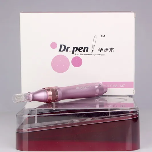 Newest Rechargeable Dermapen Micro Needle Therapy Derma Pen Electric Derma Stamp with Needle Cartridges Derma Rolling System