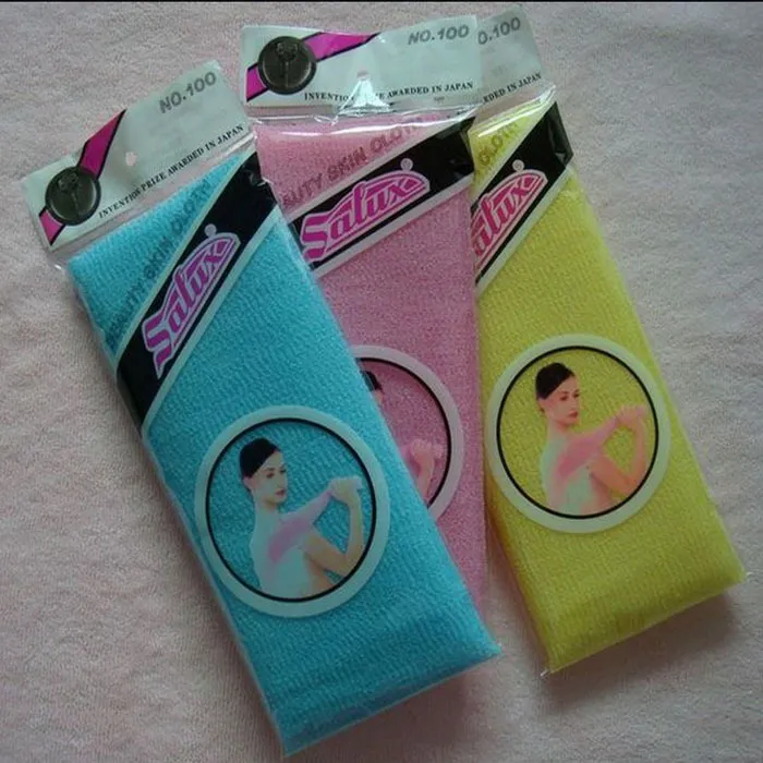 Wholesale-Free shipping one piece salux beauty skin cloth exfoliating wash cloth japanese body wash towel to usa