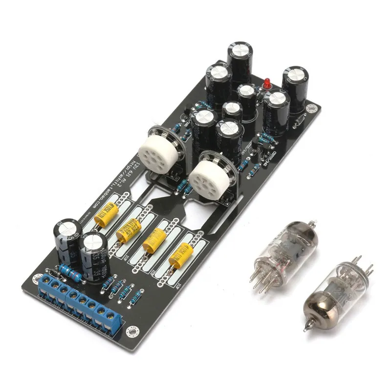 Freeshipping Mais Novo Musical Fidelidade 6J1 Válvula Pre-amp tubo PreAmplifier Kit Montado Placa de Áudio