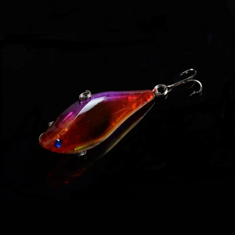 DHL 6 Färg 0,46 uns 2,36 tum Lure 3D Fishing Eyes Laser Line Hard Vibration Baits Life-Like Swimbait Fishing Lures