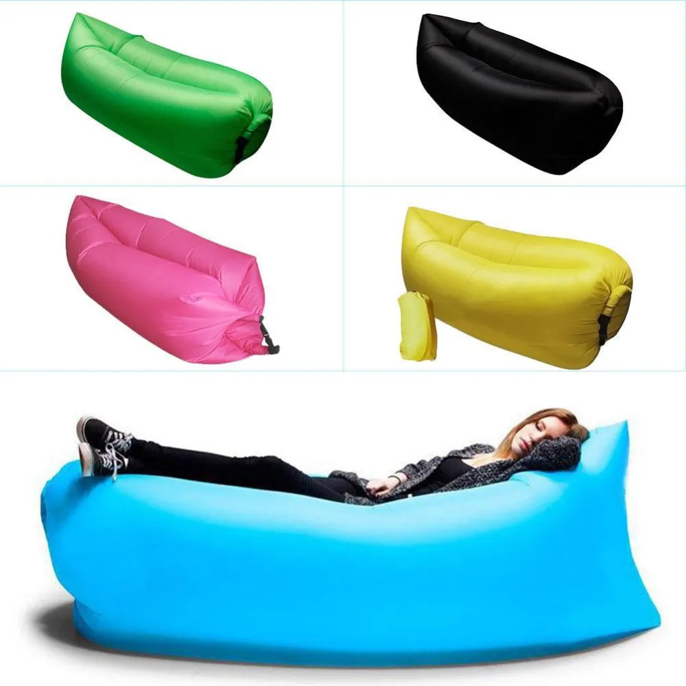 Lounge Sleep Bag Lazy Inflatable Beanbag Sofa Chair, Living Room Bean