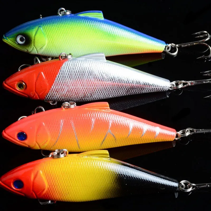 Commercio all'ingrosso i 8,5 cm 11,2 g Vibration Lure Bait VIBRATION attrezzi da pesca bionici 3D Eye Fish Lures