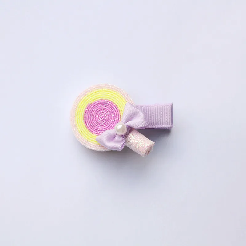 Yeni Glitter Sugar Loaf Şekli Sevimli Lollipop Tokalar Blilnk Yuvarlak Çocuk Barretts Oturum Kızlar Saç Klipler Güzel Renkleri Tokalarım