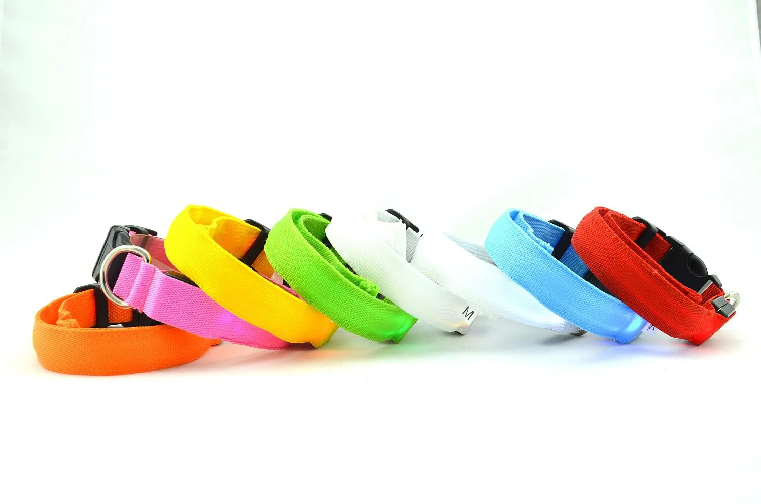 D07 Pet Dog Collar Pet nylon collar luminous collar LED flash luminous collars new style